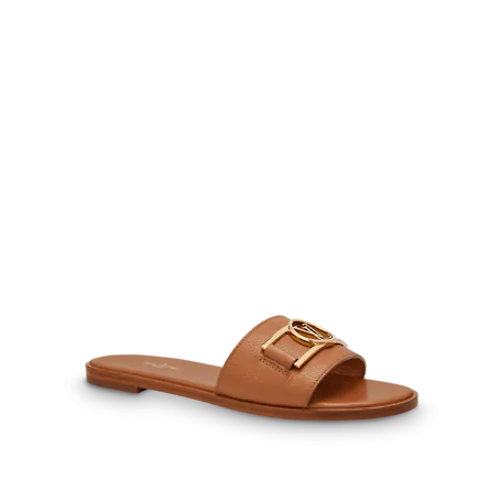 Brown LI flat mule