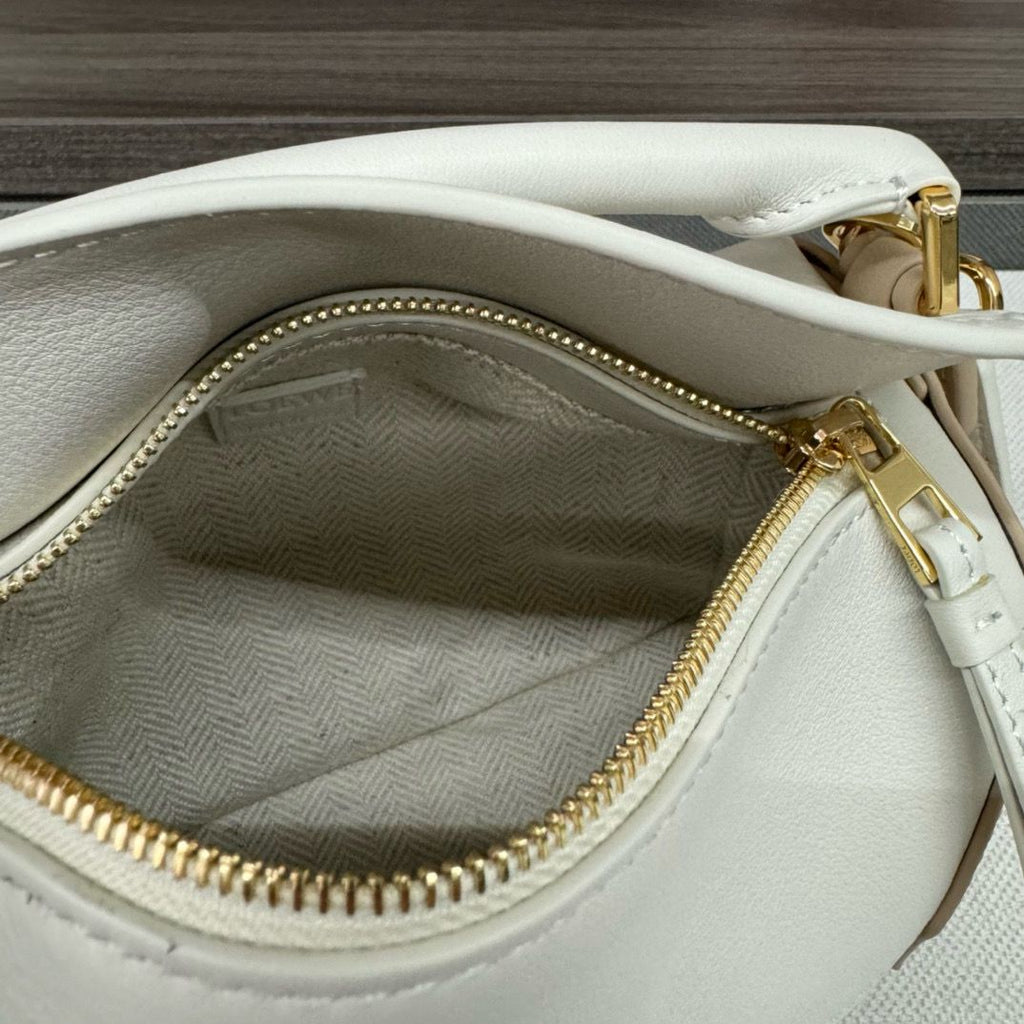 Soft White/Paper Craft LP Mini Leather Shoulder Bag
