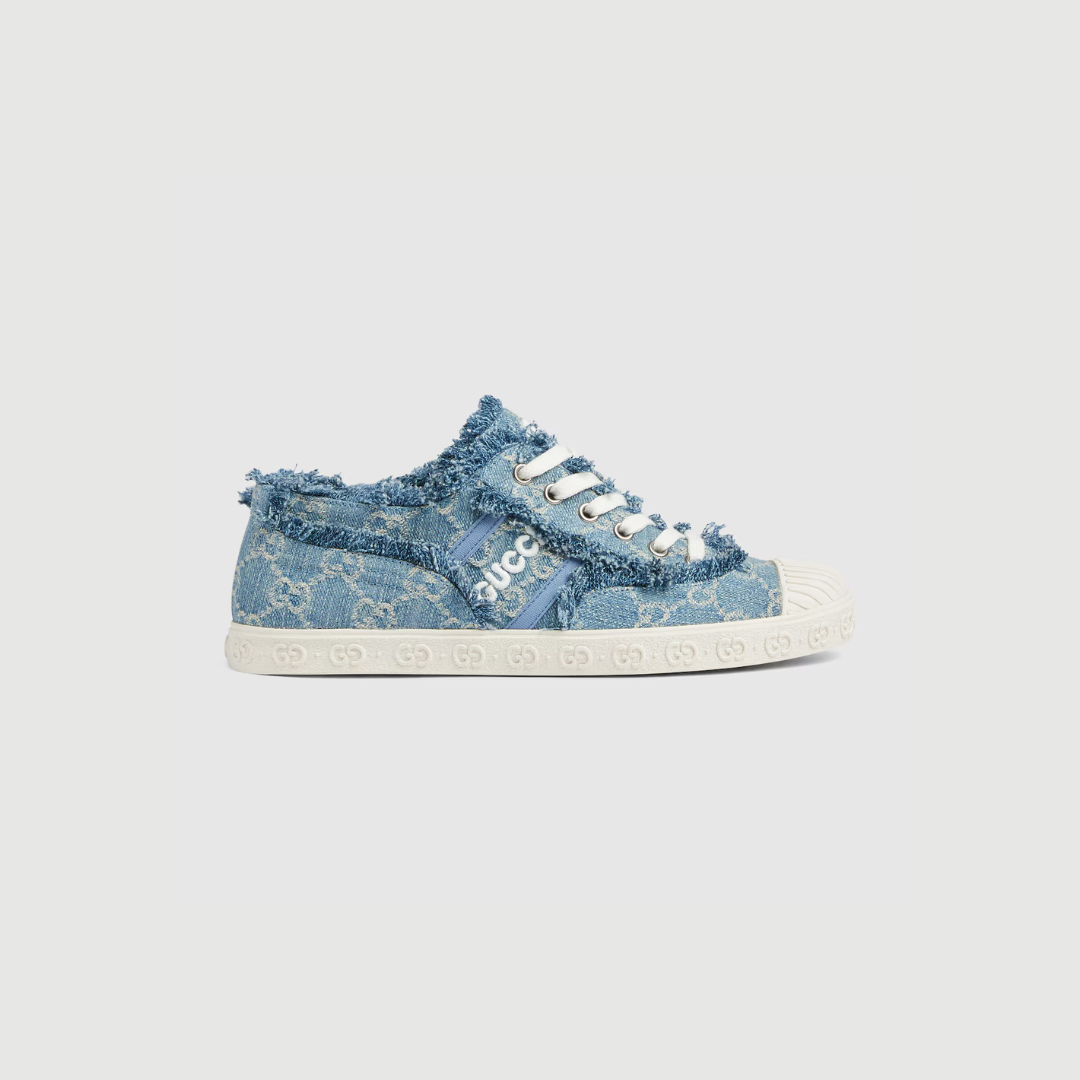 Men's Light Blue GG Denim Sneaker