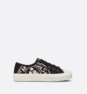 Black canvas WD sneaker