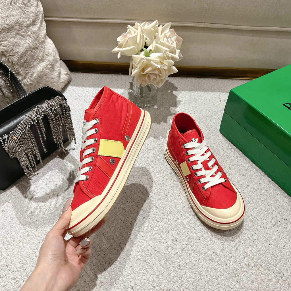 Men's Scarlet/Tomato Mid-Top Eliot Sneaker