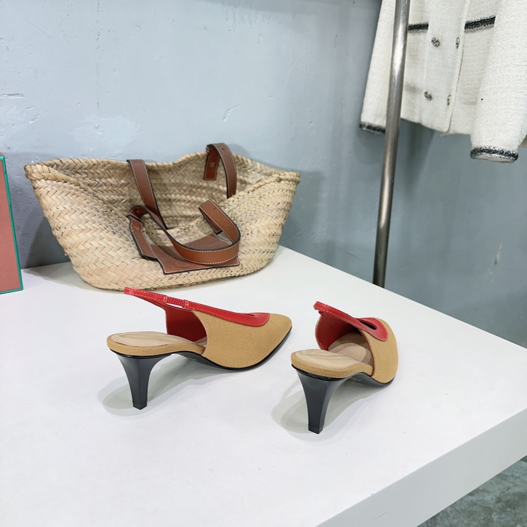 Hinoki Wood/Deep Kummel Rebecca Pumps