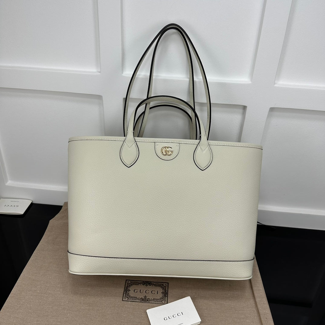 White GO Medium Tote Bag