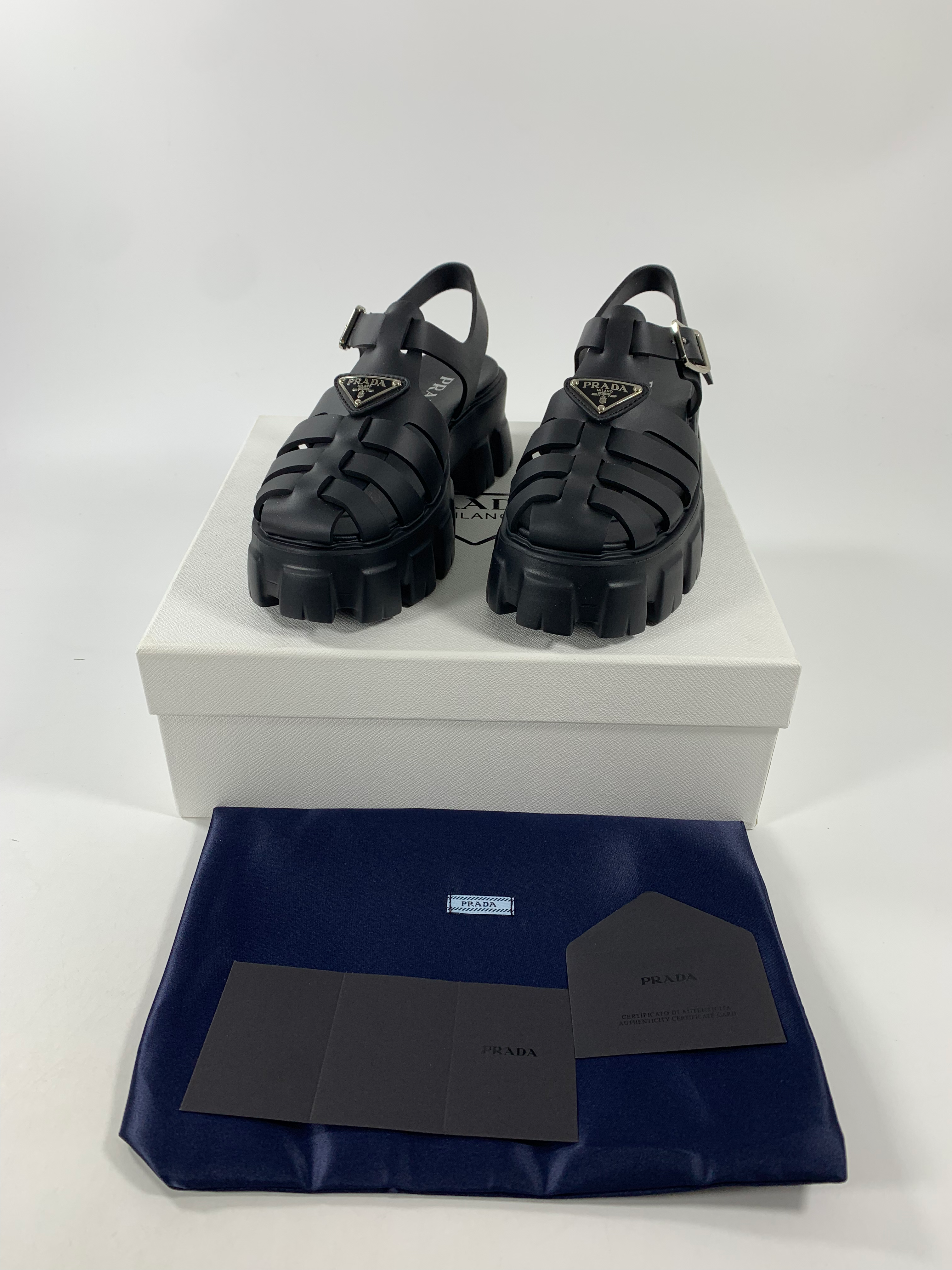 Black PF rubber sandals