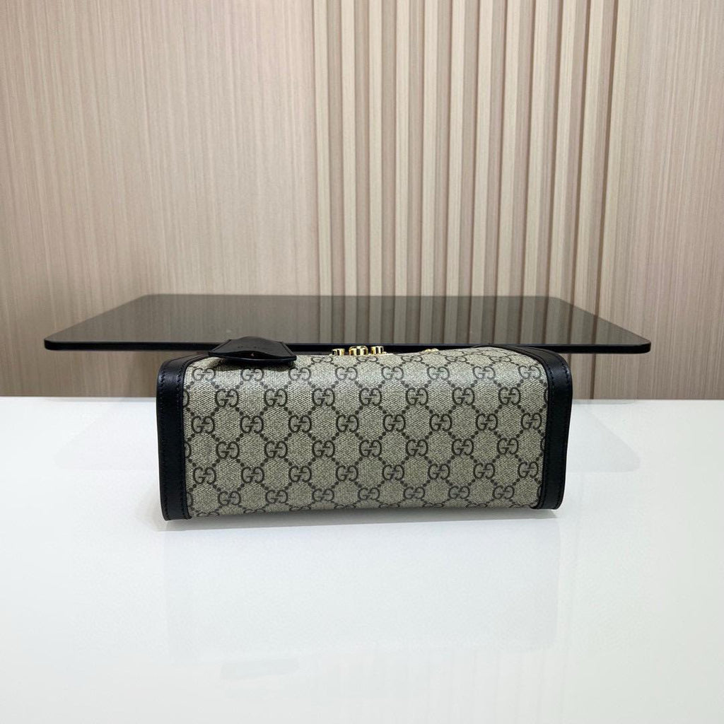 Beige/Black GP Small Shoulder Bag