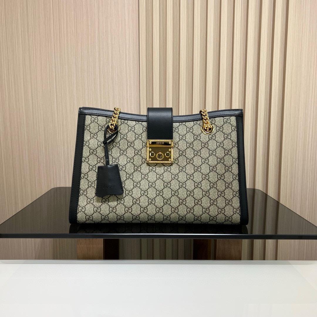 Beige/Black GP Medium Shoulder Bag