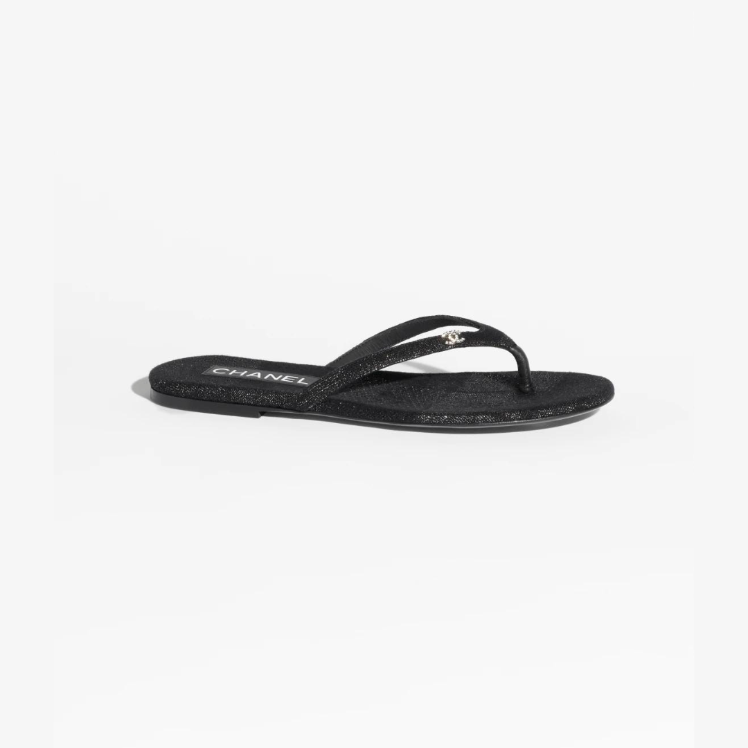 Dark Gray & Silver Thongs
