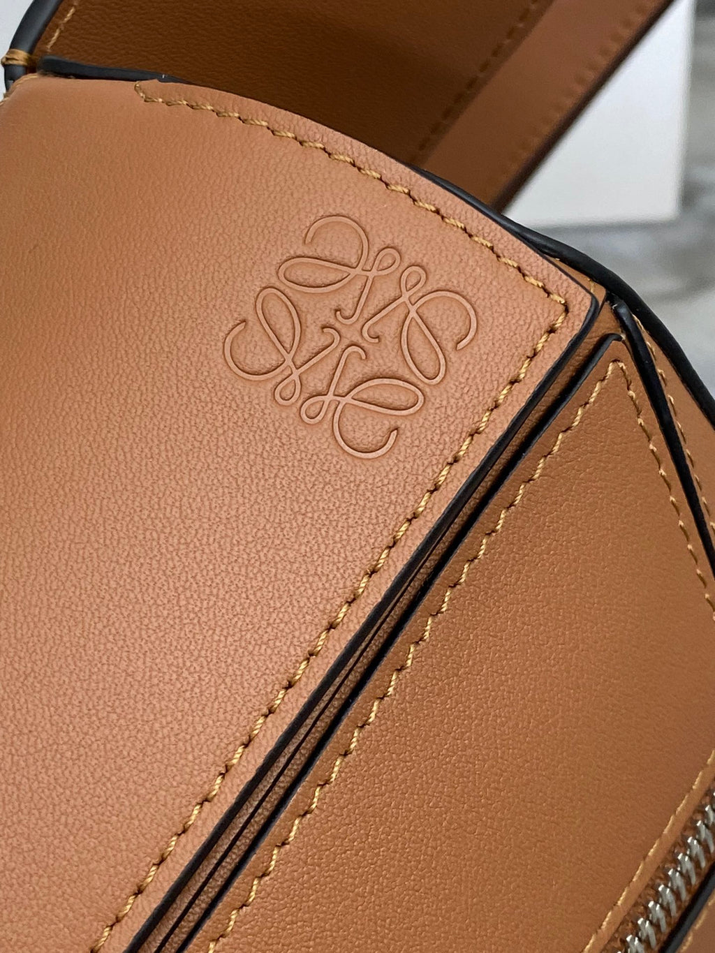 Tan Mini Puzzle Bumbag