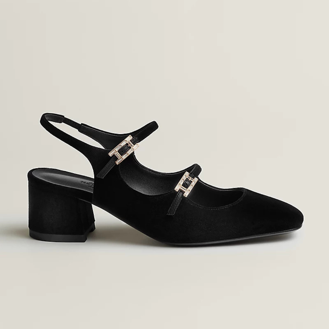 Black Velvet Jackie 50 Pump