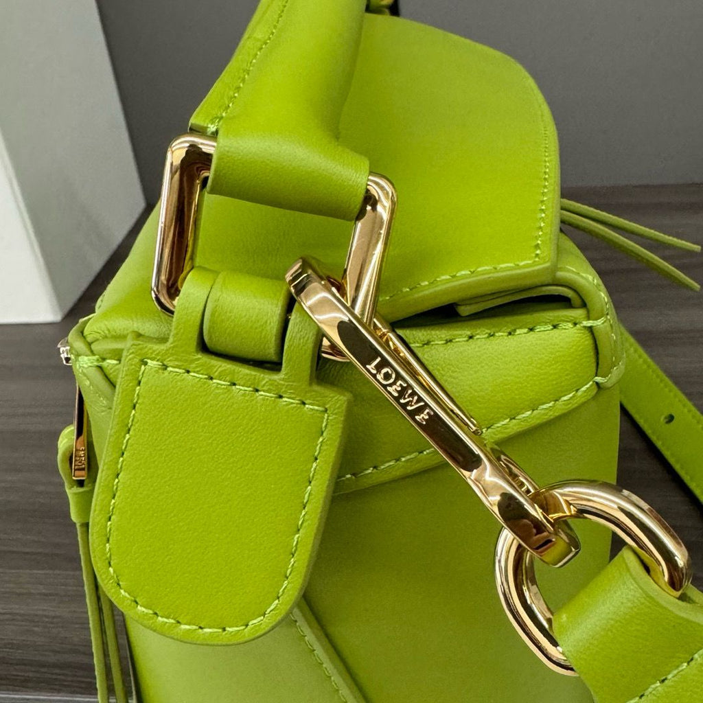 Meadow Green LP Small Leather Shoulder Bag