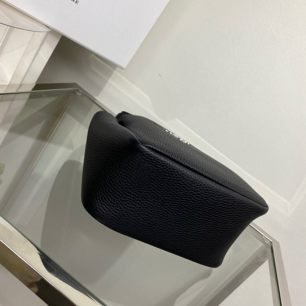 Black Leather Mini Handbag