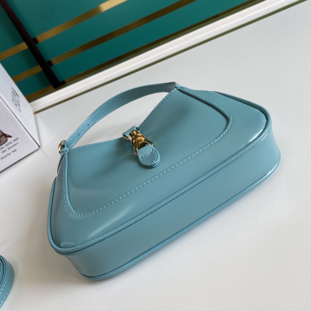 Light blue GJ 1961 mini shoulder bag