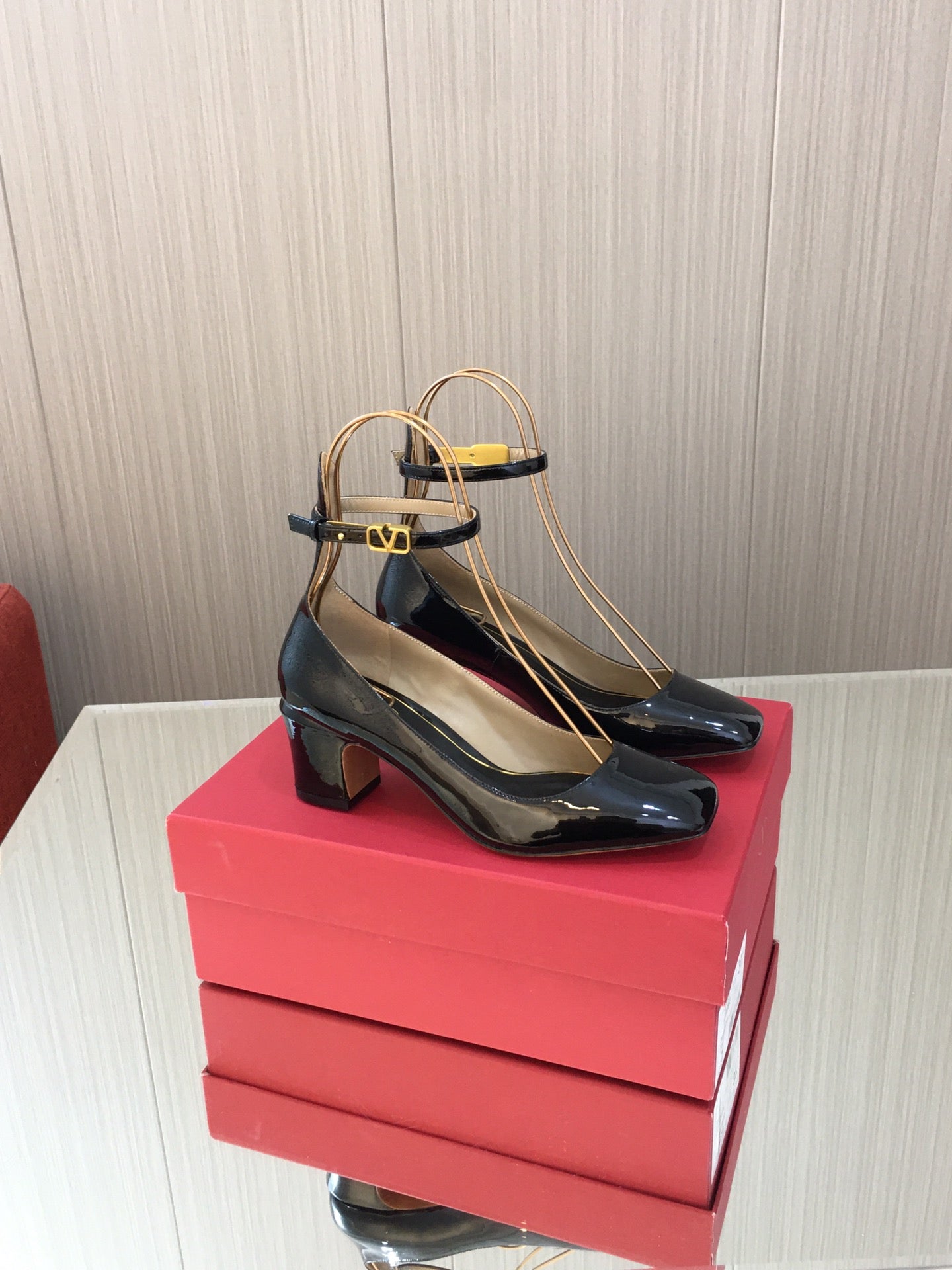 Black TG 60mm Patent-Leather Pumps