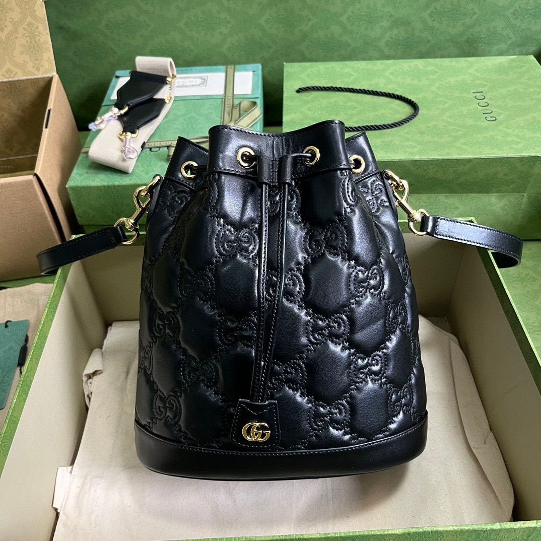 Black GM Bucket Bag