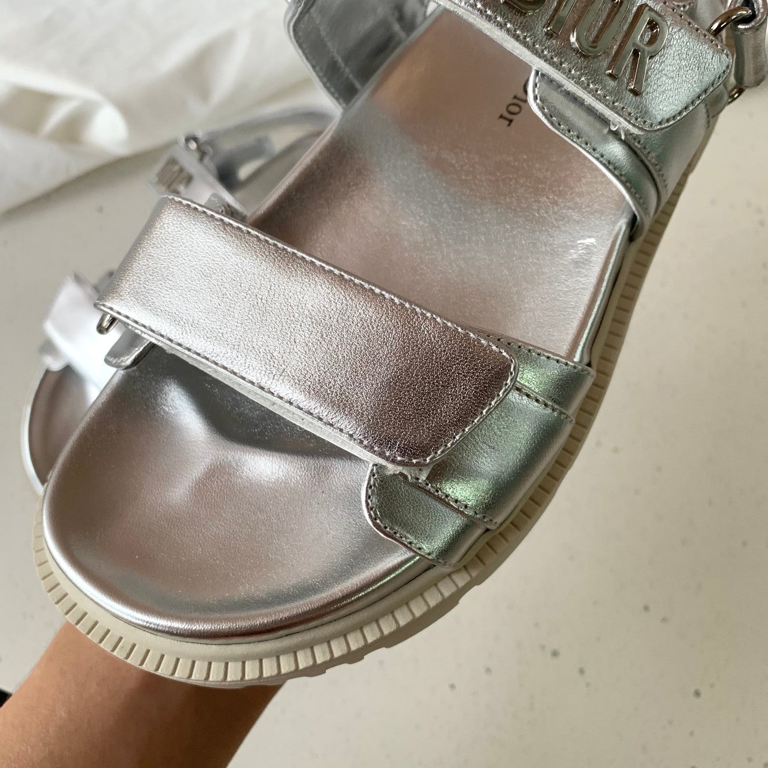 Silver DACT sandal