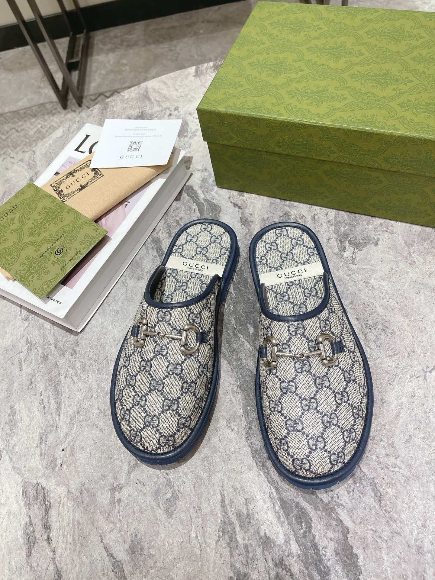 Blue GH men's slipper