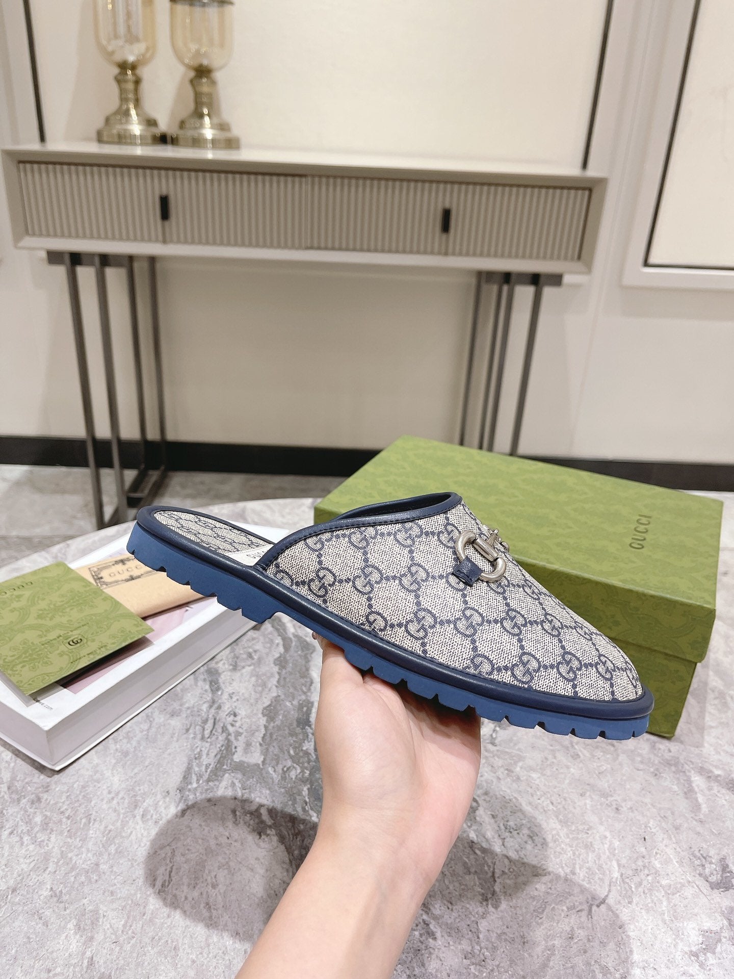 Blue GH men's slipper