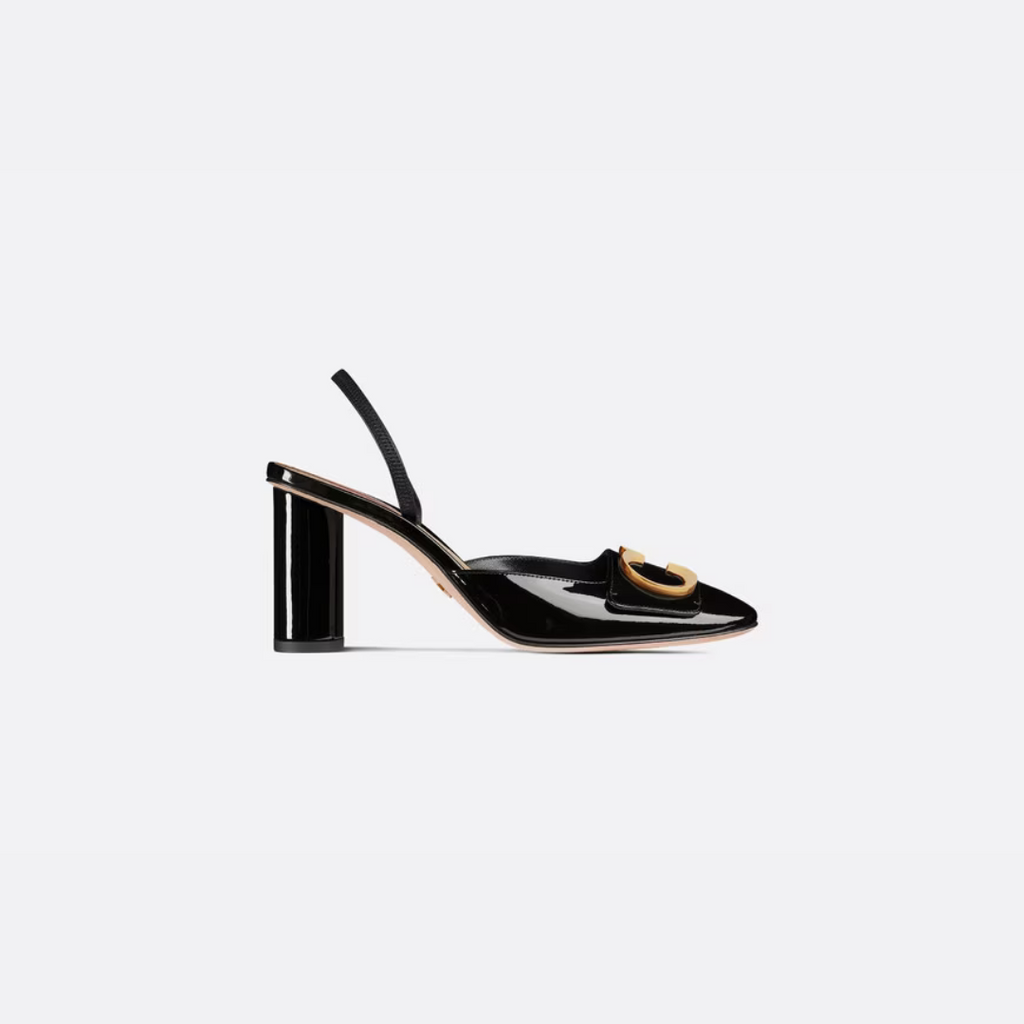 Black CD Slingback Pump
