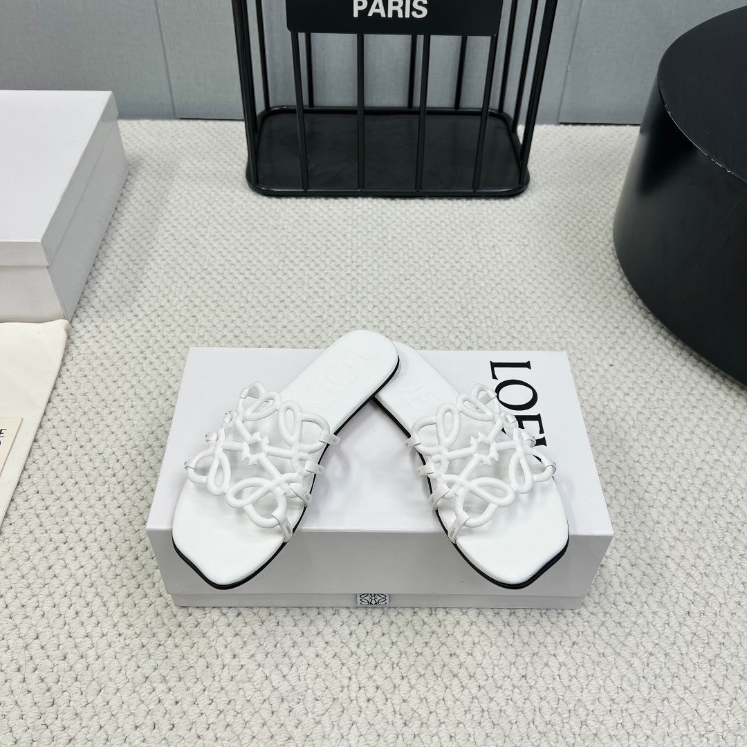 White Petal Anagram Slide