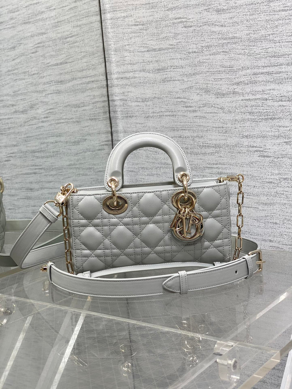 Cloud Gray Small LDJ Bag