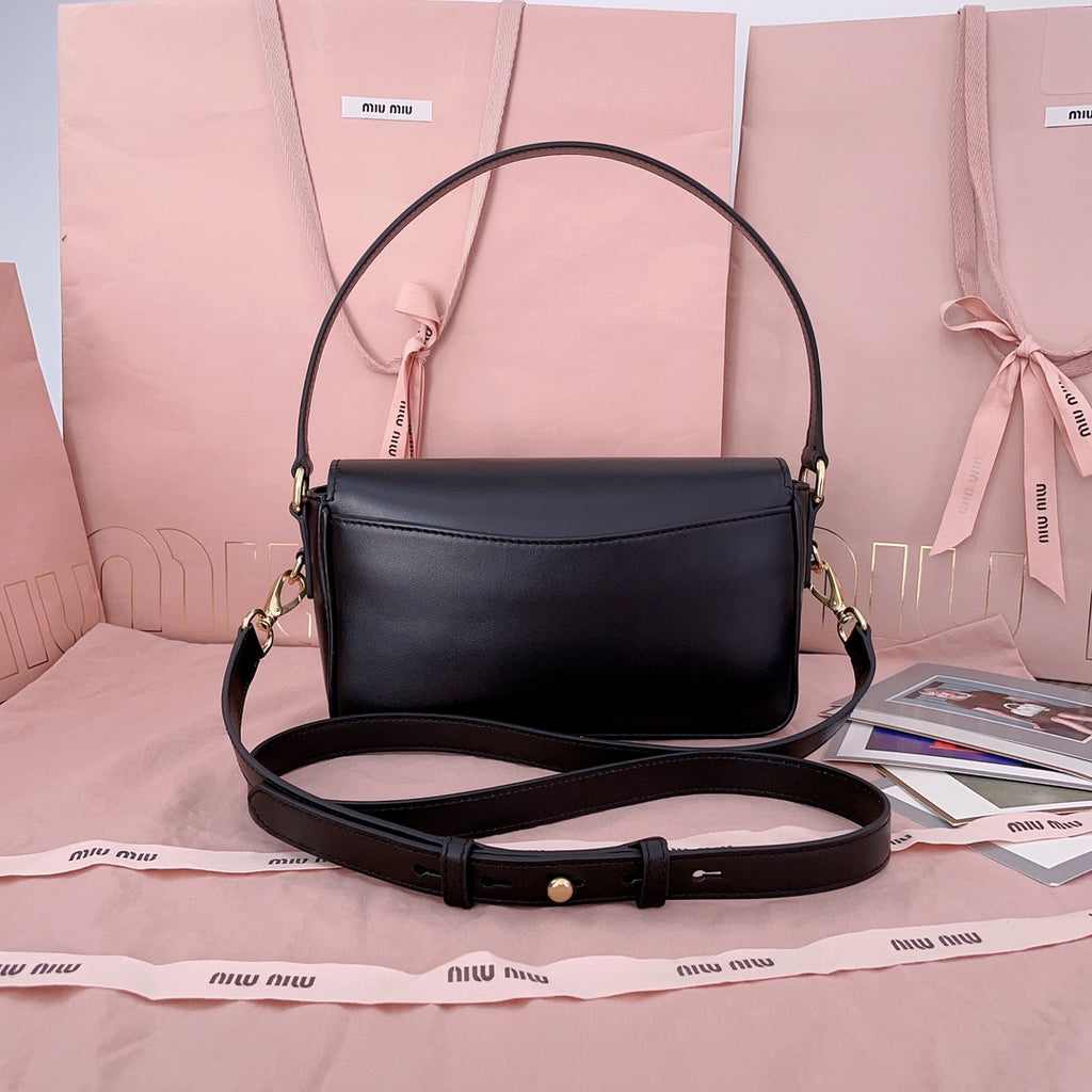 Black Penny Leather Bag