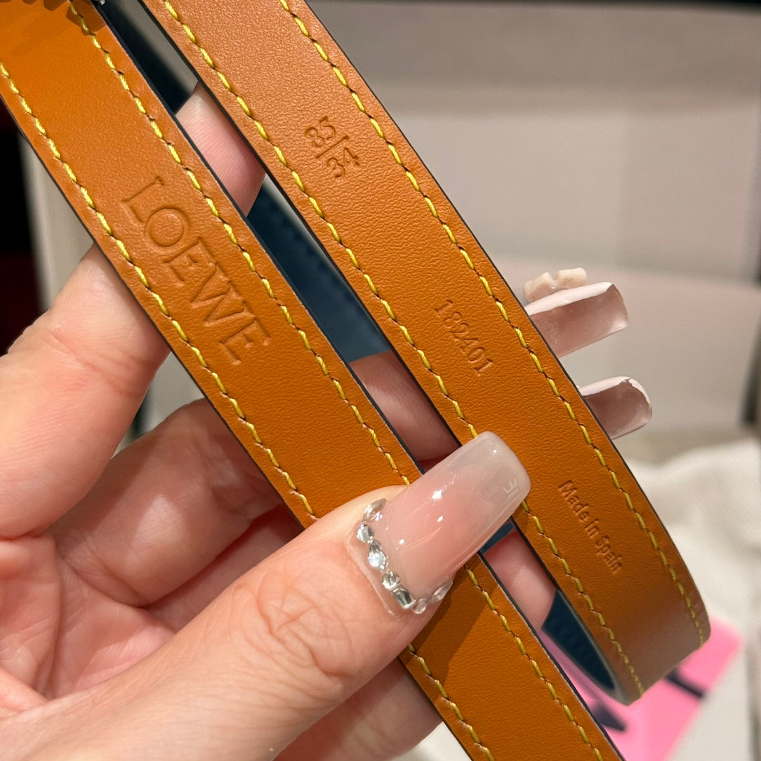 Abbys Blue/Palladio Graphic Belt