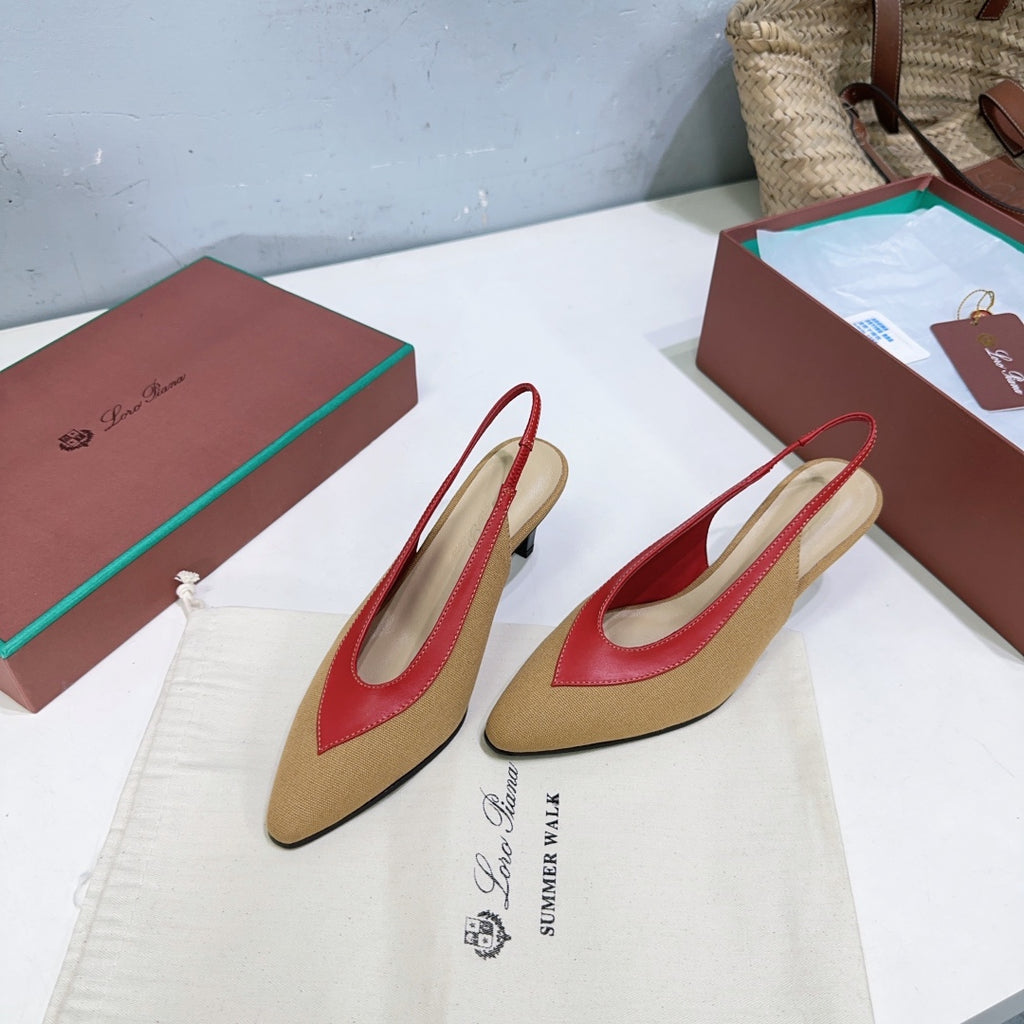 Hinoki Wood/Deep Kummel Rebecca Pumps