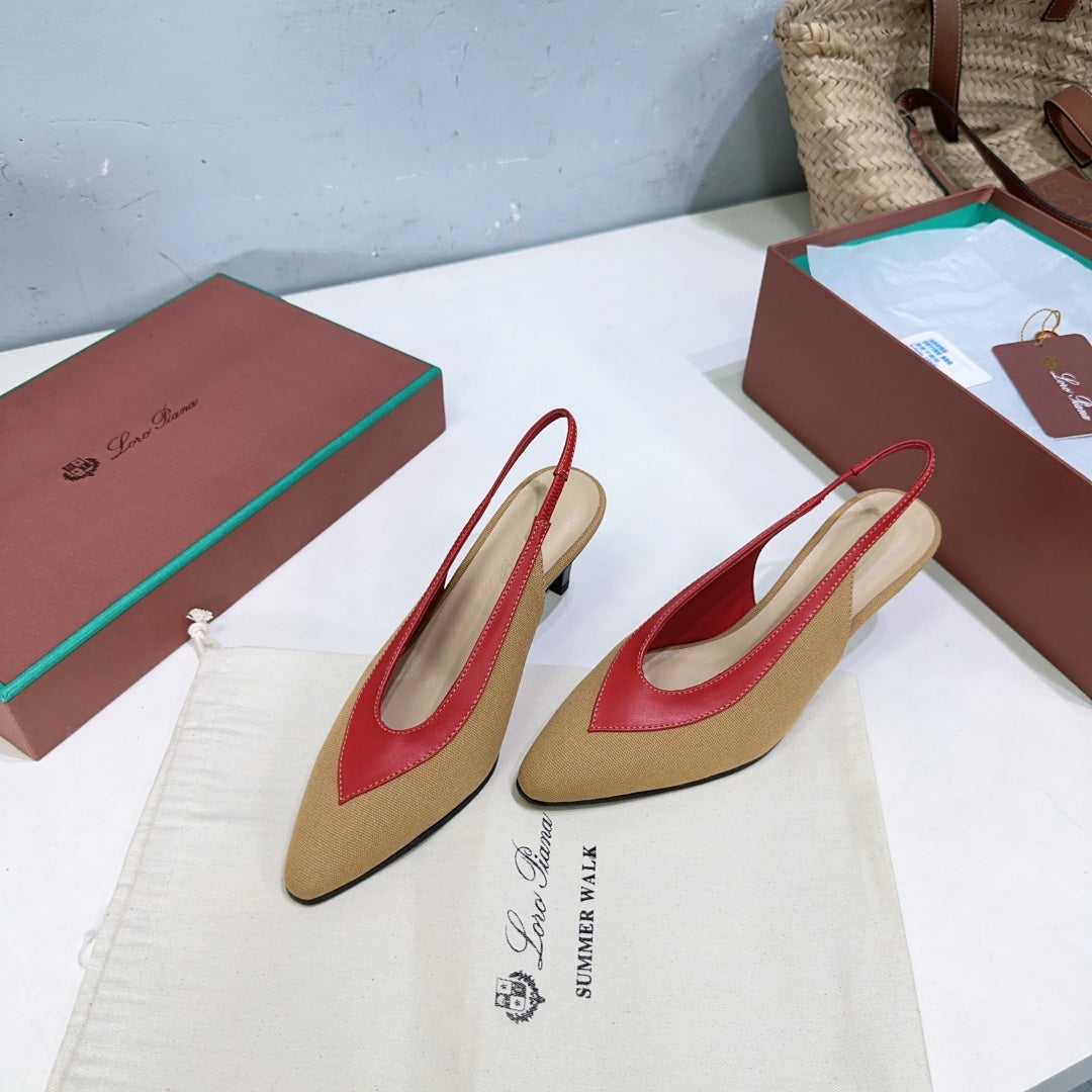 Hinoki Wood/Deep Kummel Rebecca Pumps