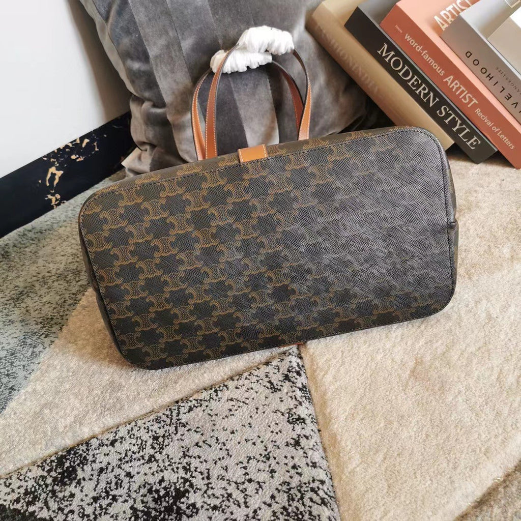 Tan medium CC canvas bag