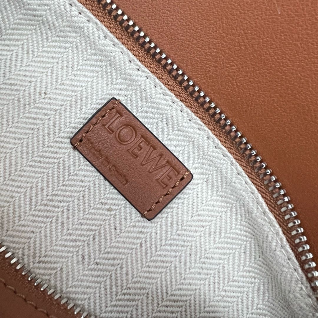 Tan LP small leather shoulder bag