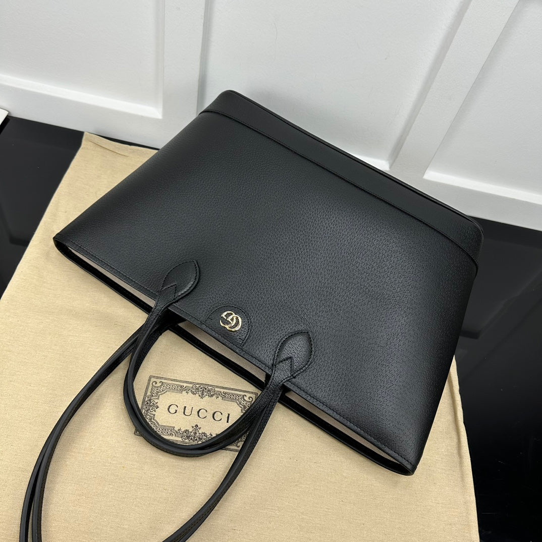 Black GO Medium Tote Bag