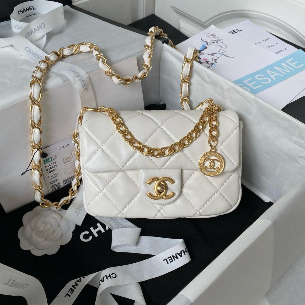 White Small Flap Bag