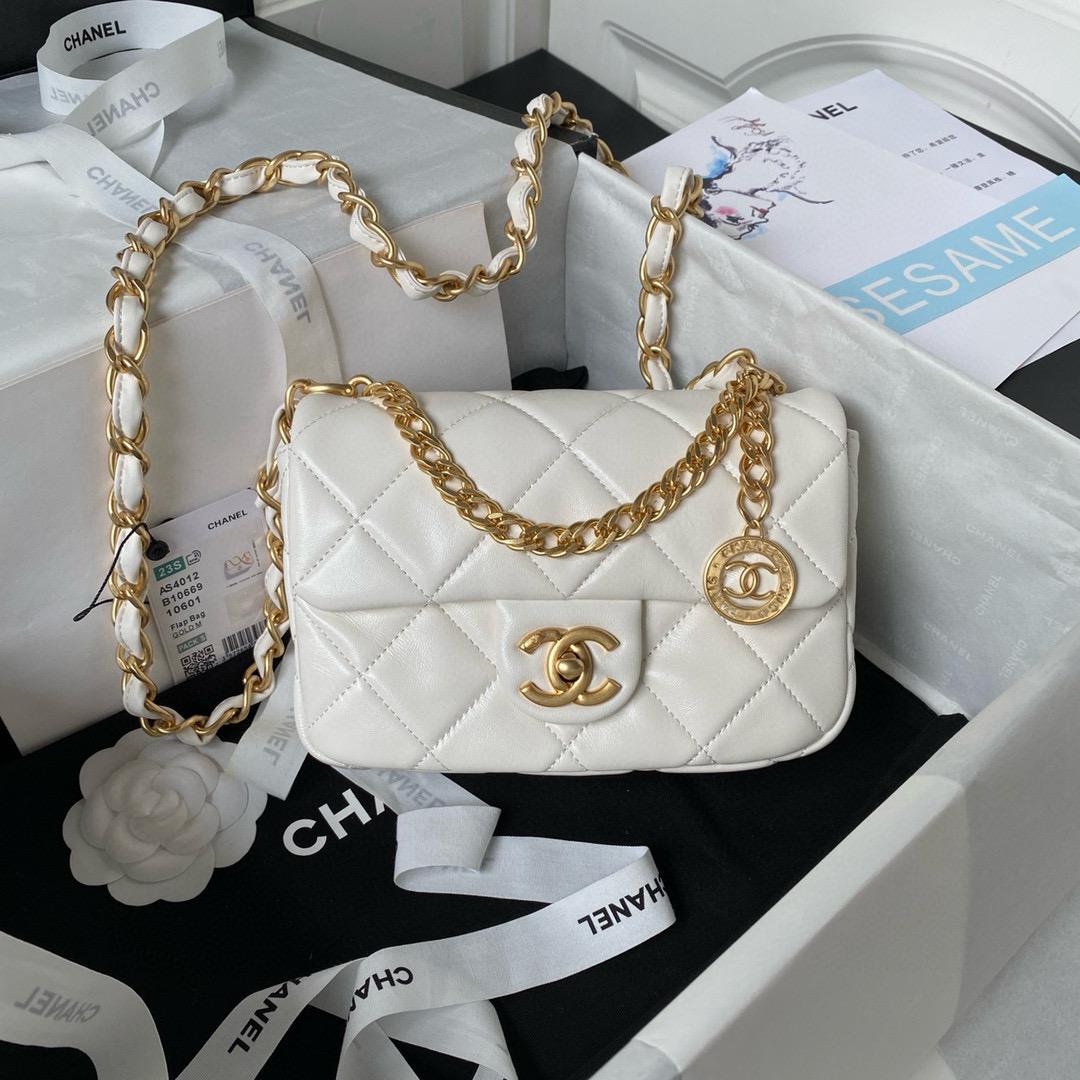 White Small Flap Bag
