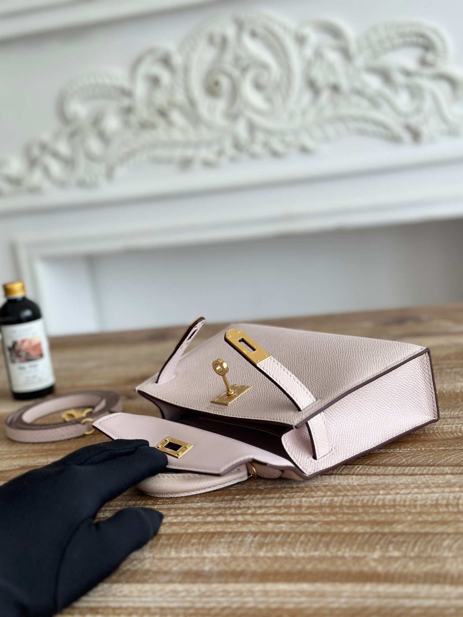 Light Pink Kelly 20 With Gold Hardware