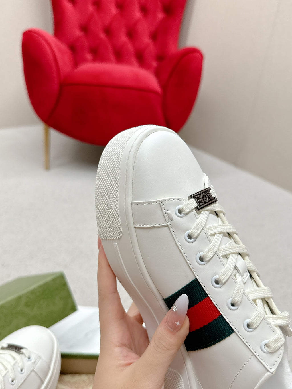 Men's White Ace Sneaker