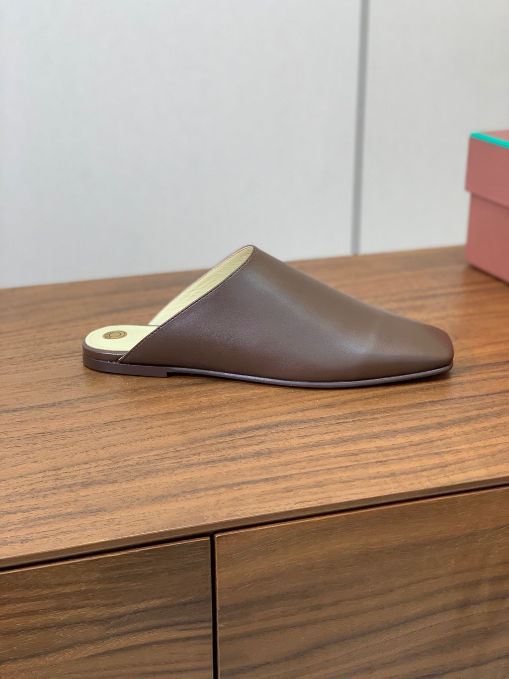 Powder Brown Alba Flat Mule