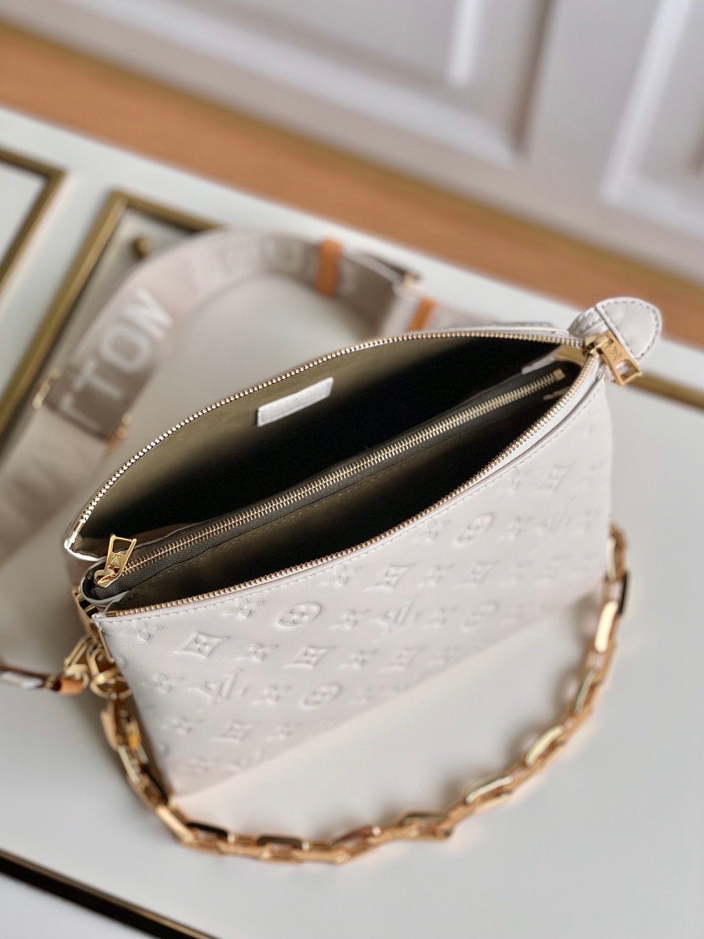 Cream LC medium bag