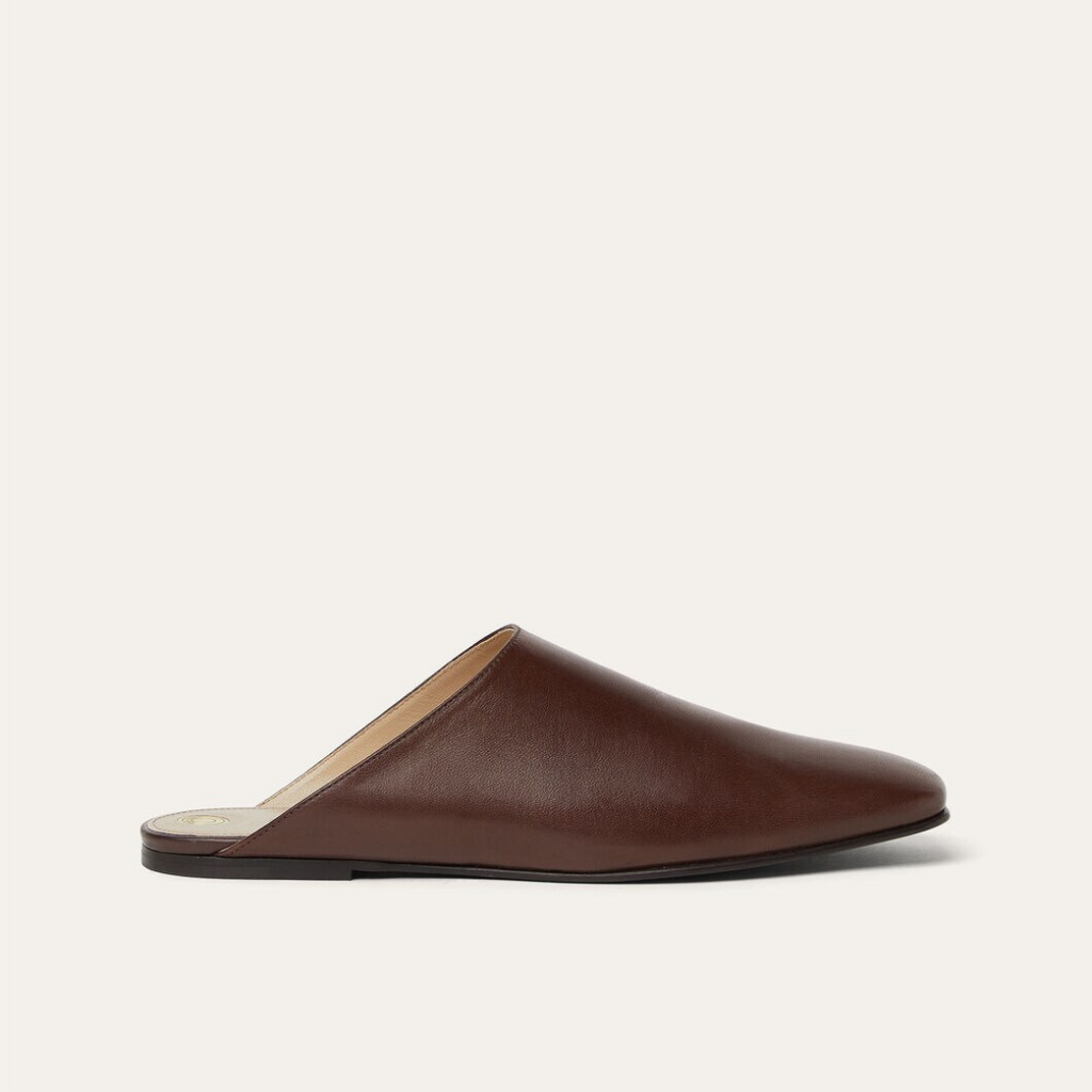 Powder Brown Alba Flat Mule