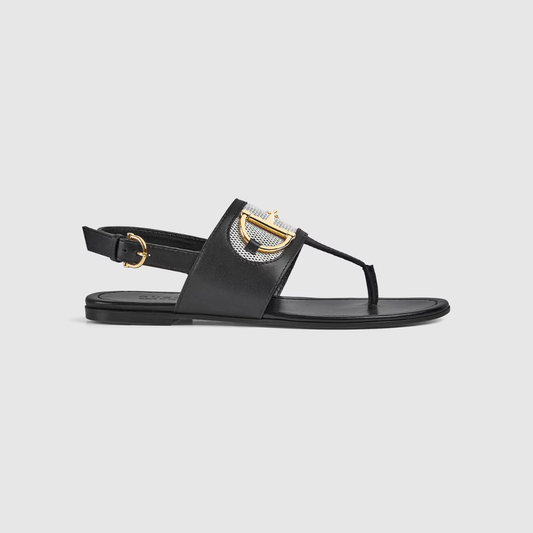 Black Thong Sandal