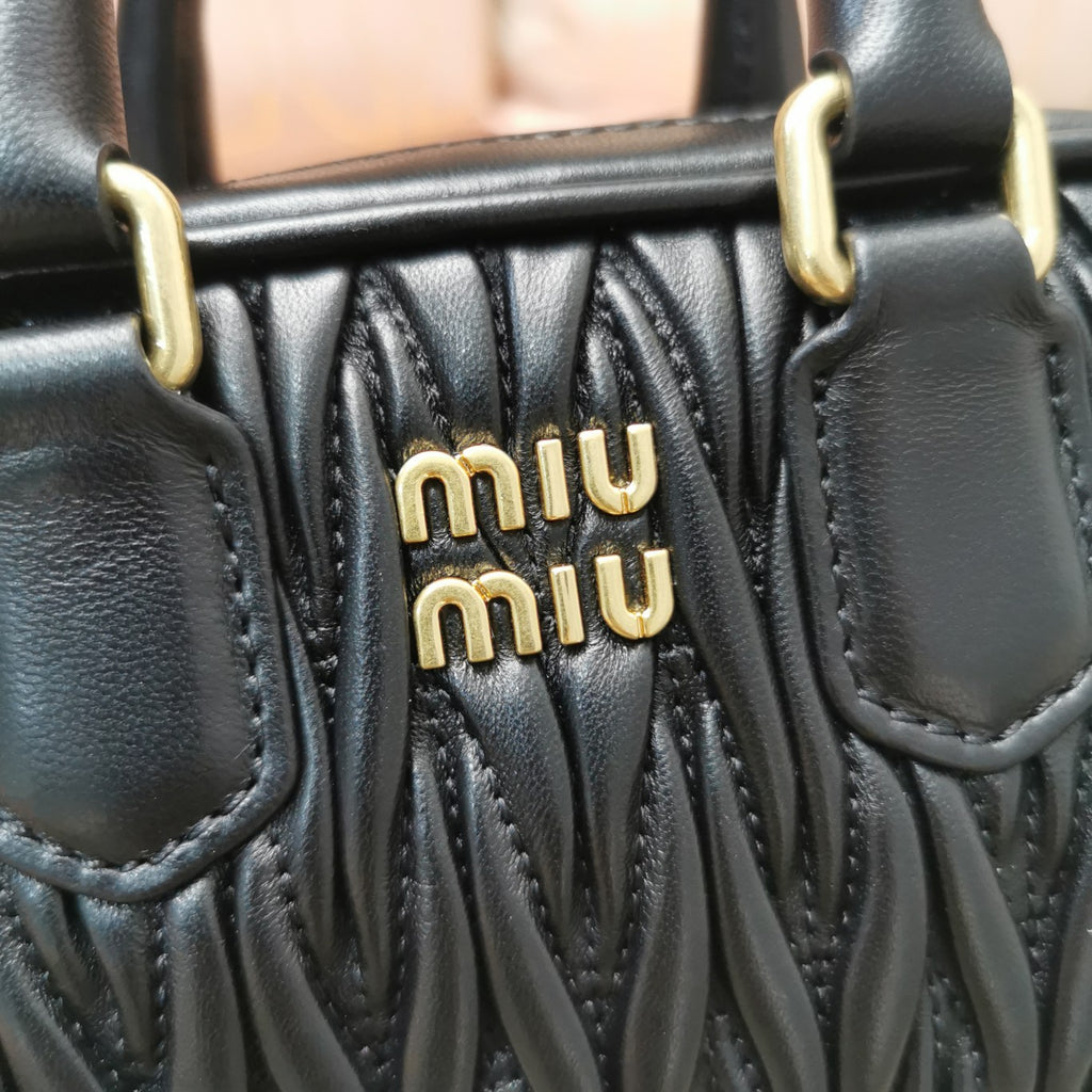 Black AM Leather Mini-Bag