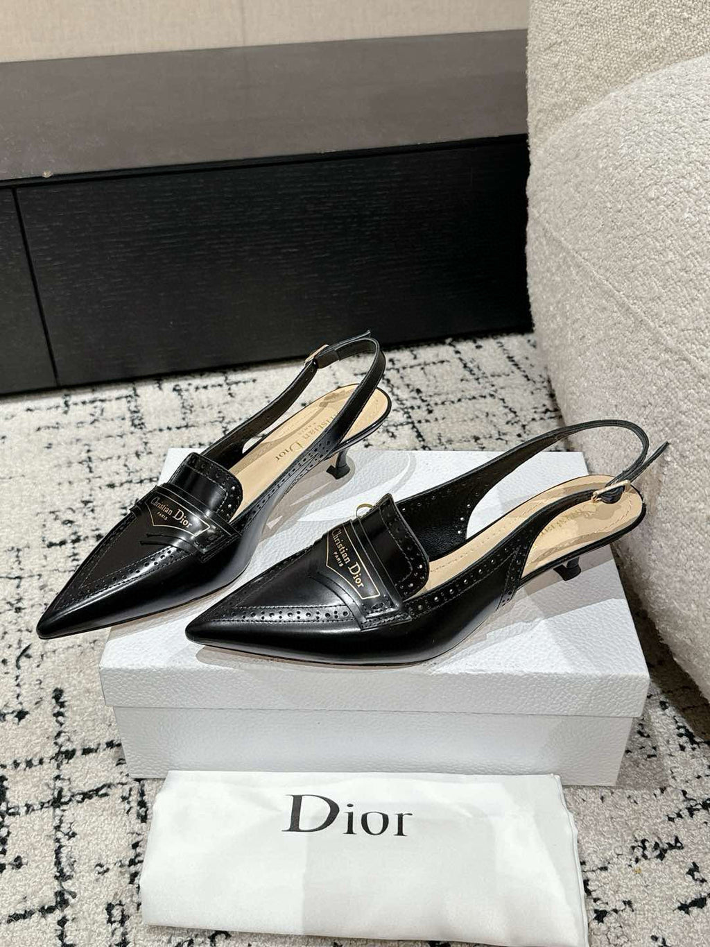 Black Boy Slingback Pump