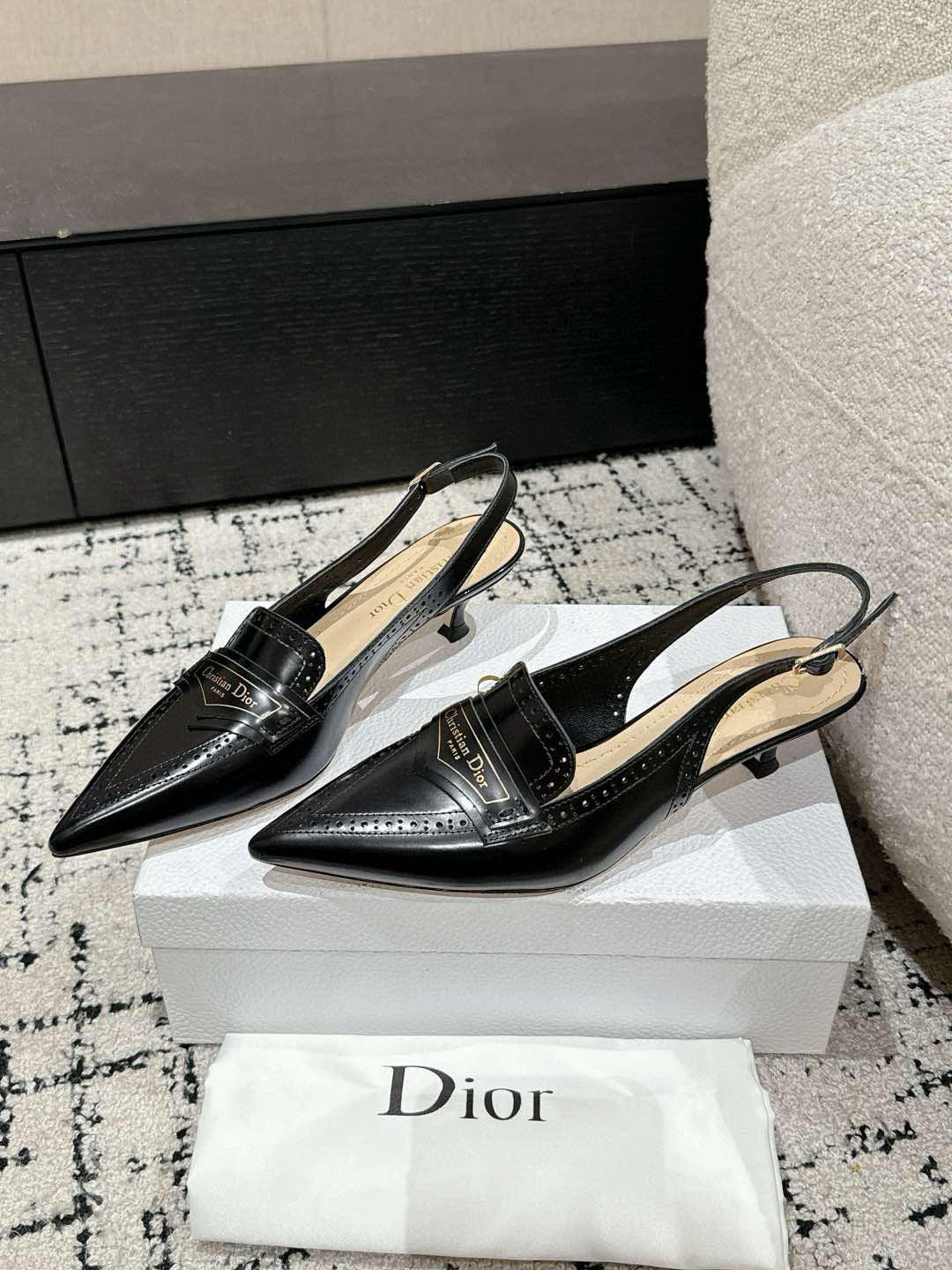Black Boy Slingback Pump