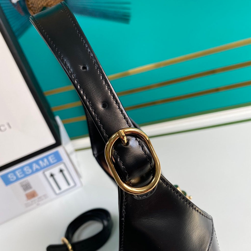 Black GJ 1961 small shoulder bag