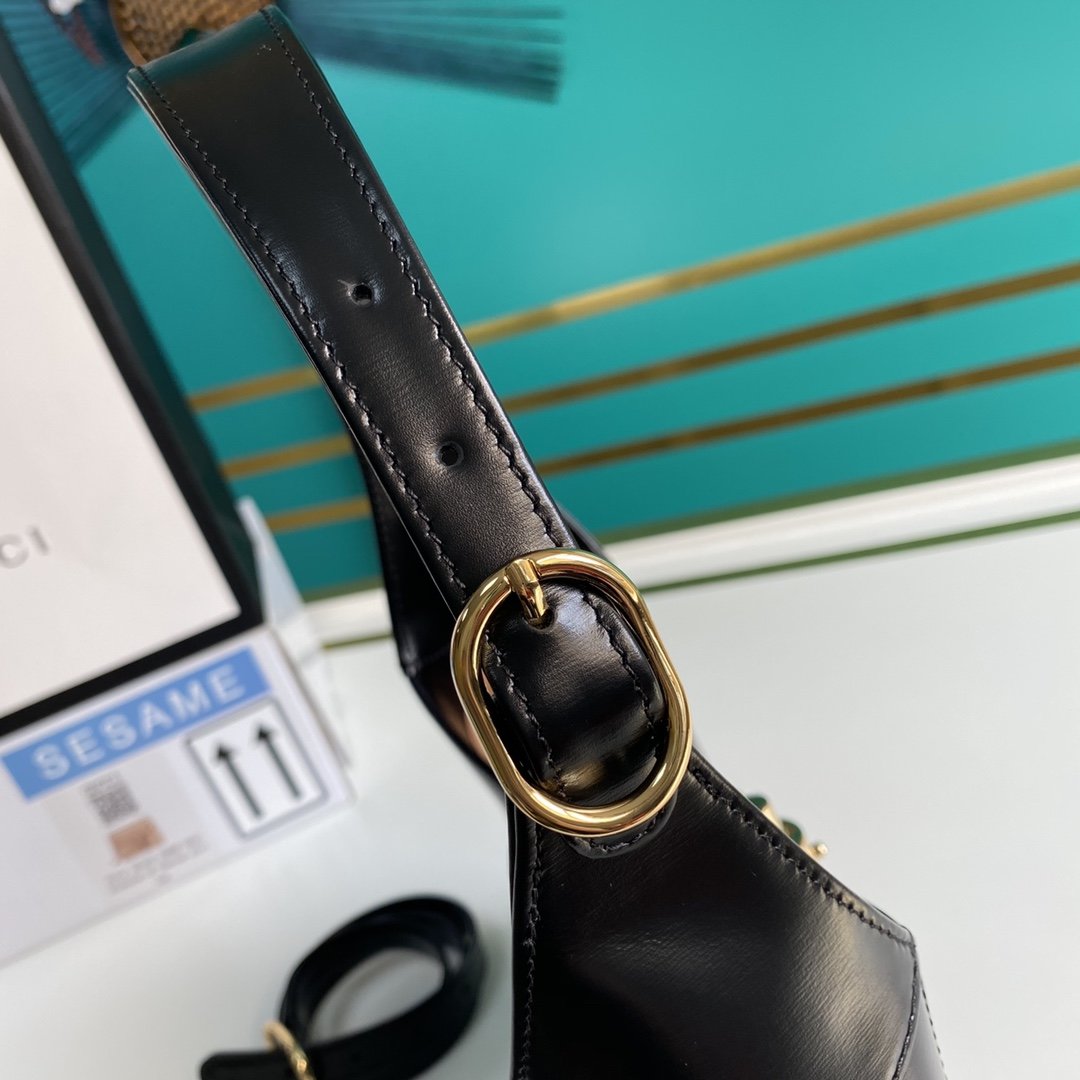 Black GJ 1961 small shoulder bag