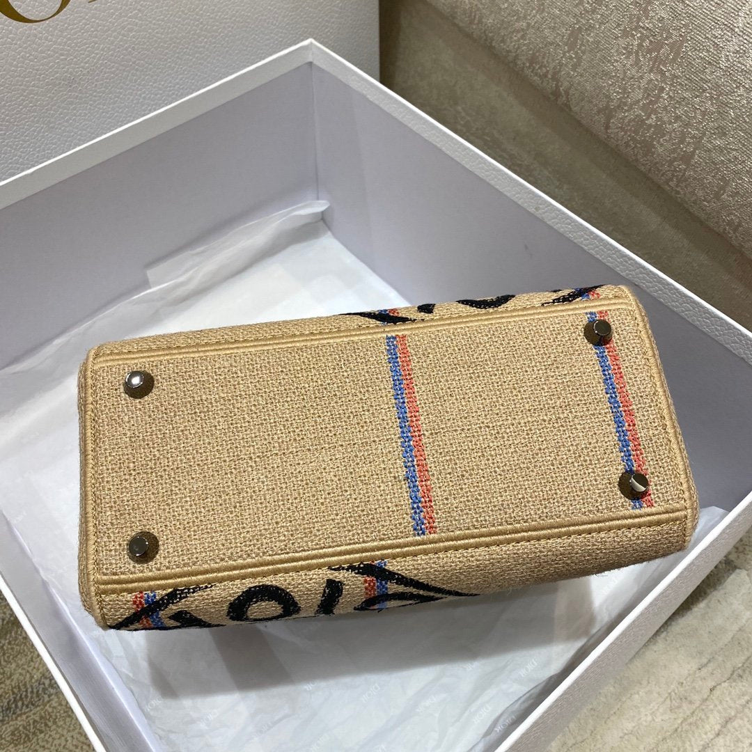 Beige canvas medium LD-lite bag