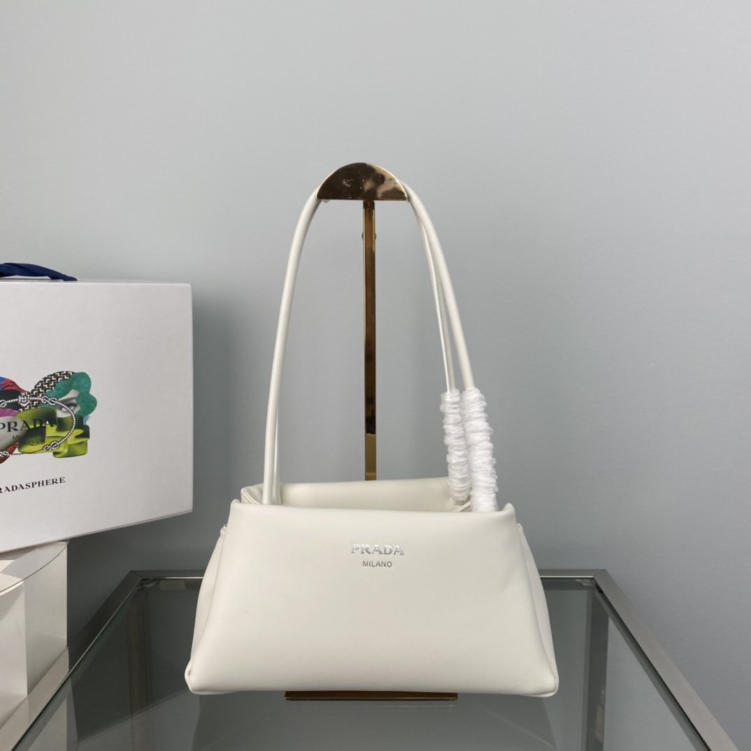 White PM small leather bag