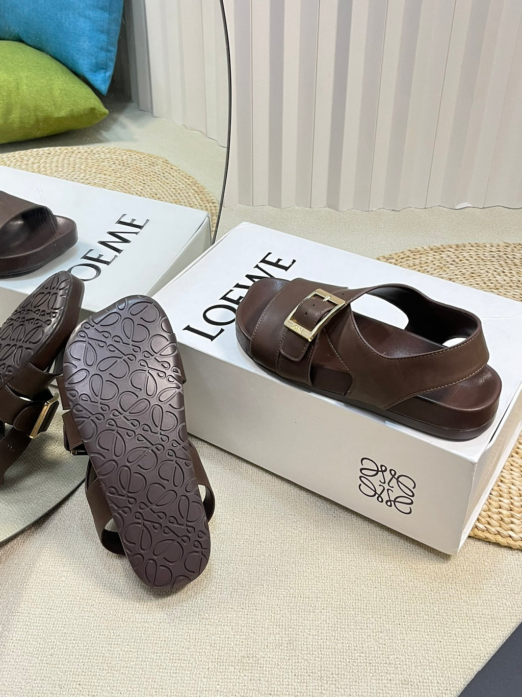 Horse LE Buckle Sandal