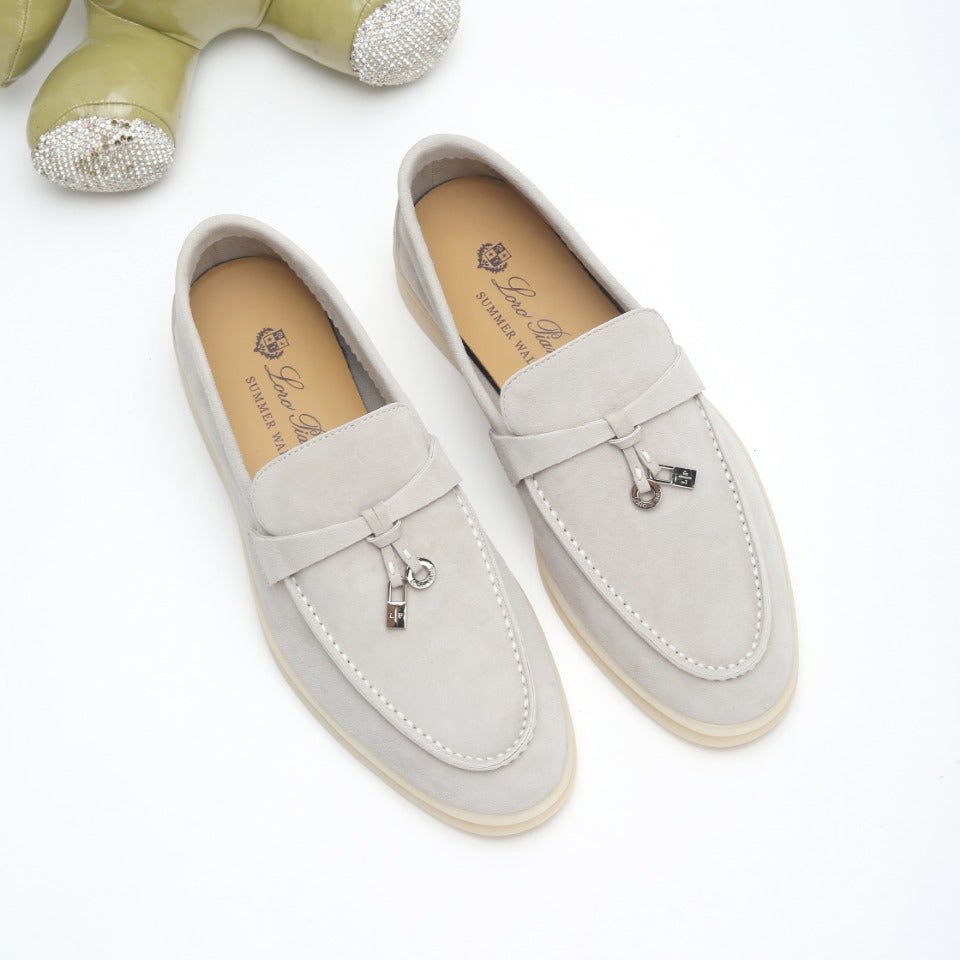 Men's Pearl Gray Sandstone Summer Charms Walk Loafers