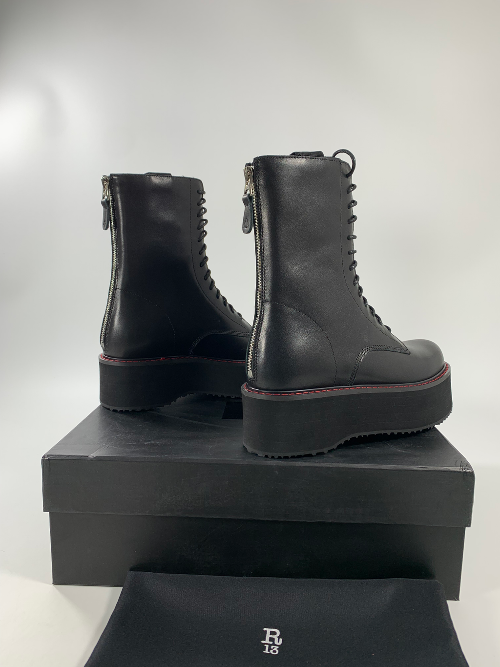 Black Double Stack Boot