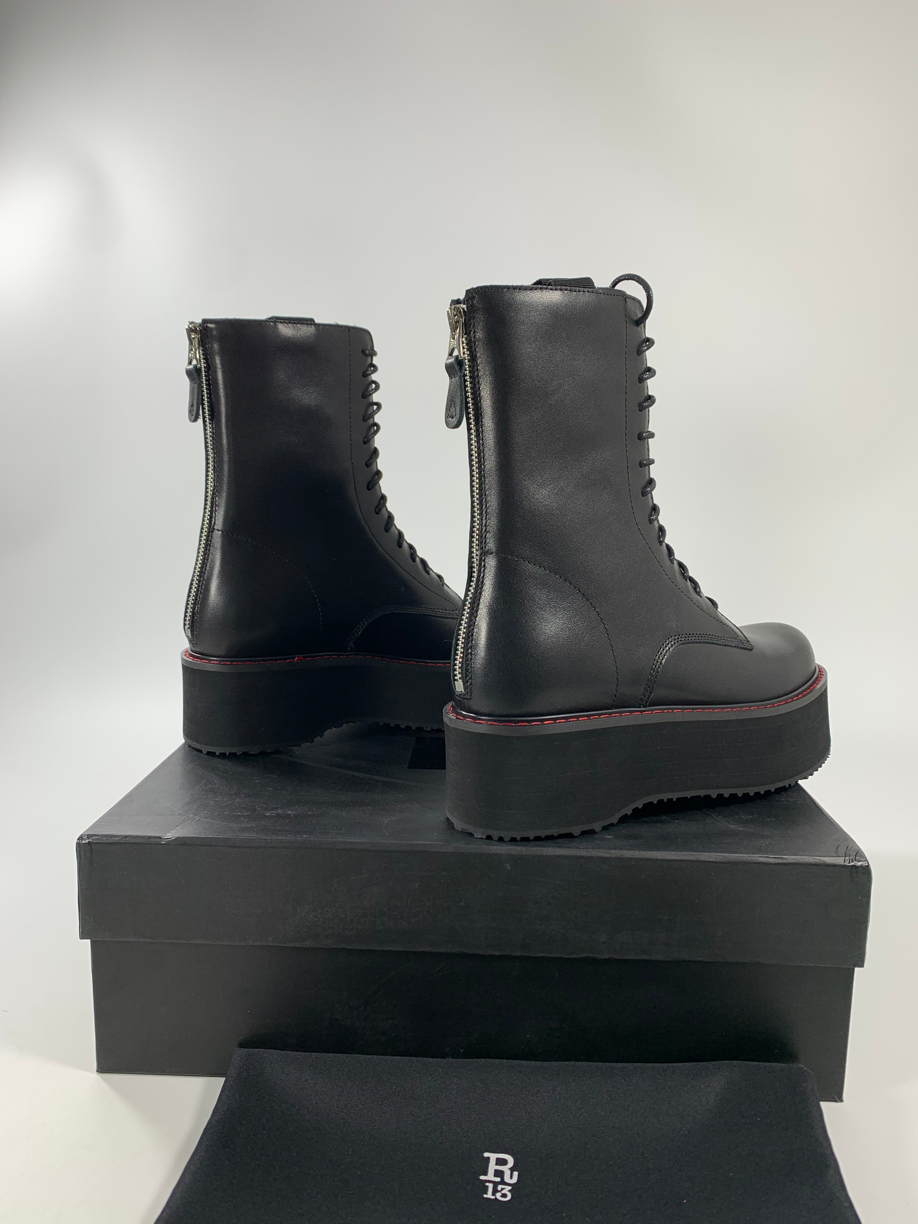 Black Double Stack Boot